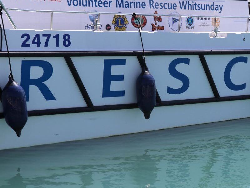Whitsundays' Volunteer Marine Rescue vessel at Coral Sea Marina
