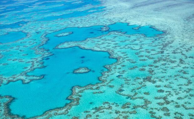 The Great Barrier Reef and Heart Reef