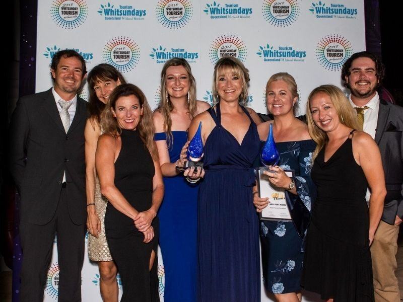 Staff at Coral Sea Marina at the 2018 Whitsunday Tourism Awards