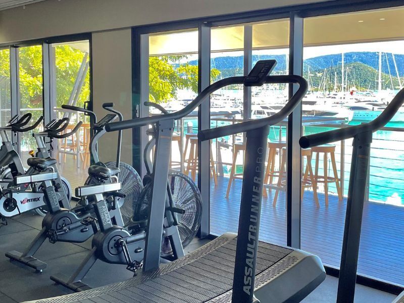 Gym facility at Coral Sea Marina
