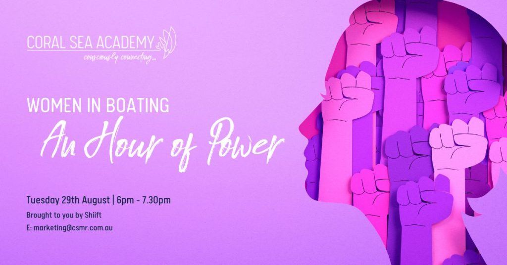 Coral Sea Academy's Women in Boating networking event, "An Hour of Power"